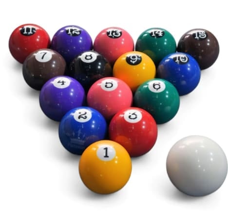 Jogo de Bolas Belgas Aramith Premier Faixadas para Sinuca 54mm